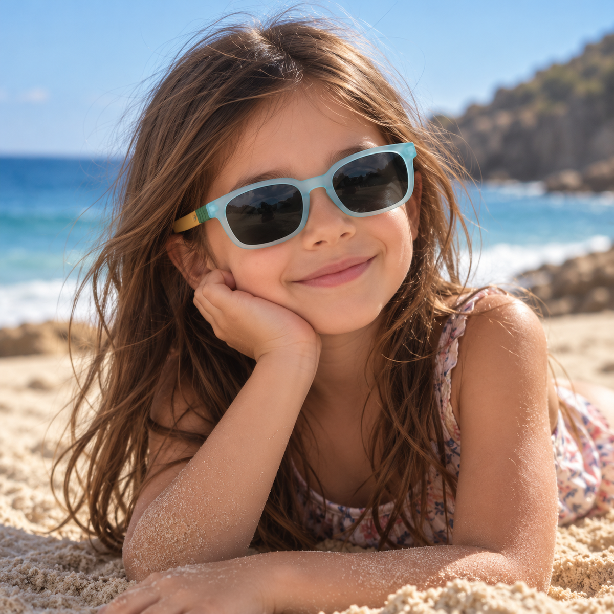 Lentes Silicona Contraste clear blue