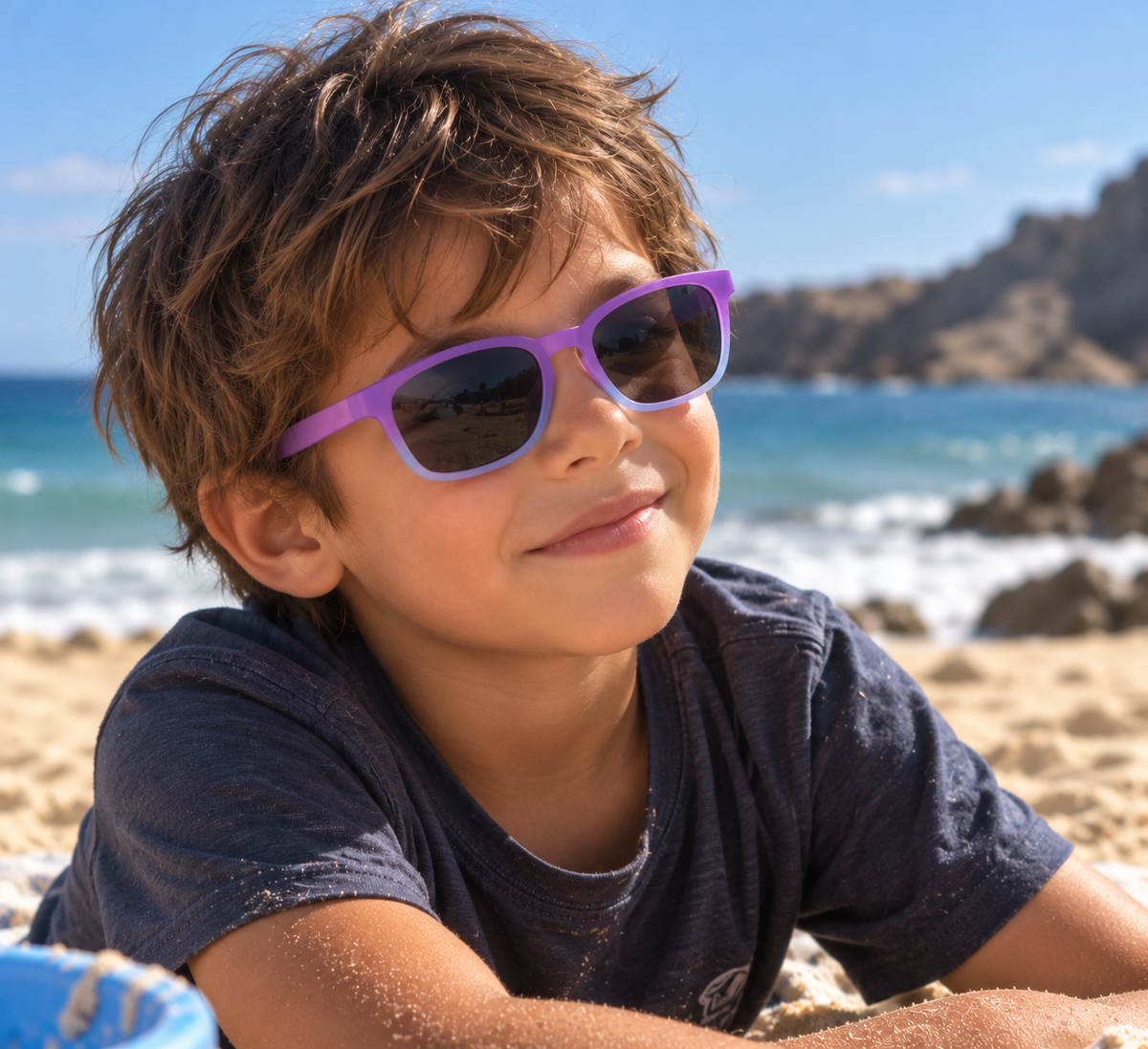 Lentes Cuadrados Polarizados purple blue