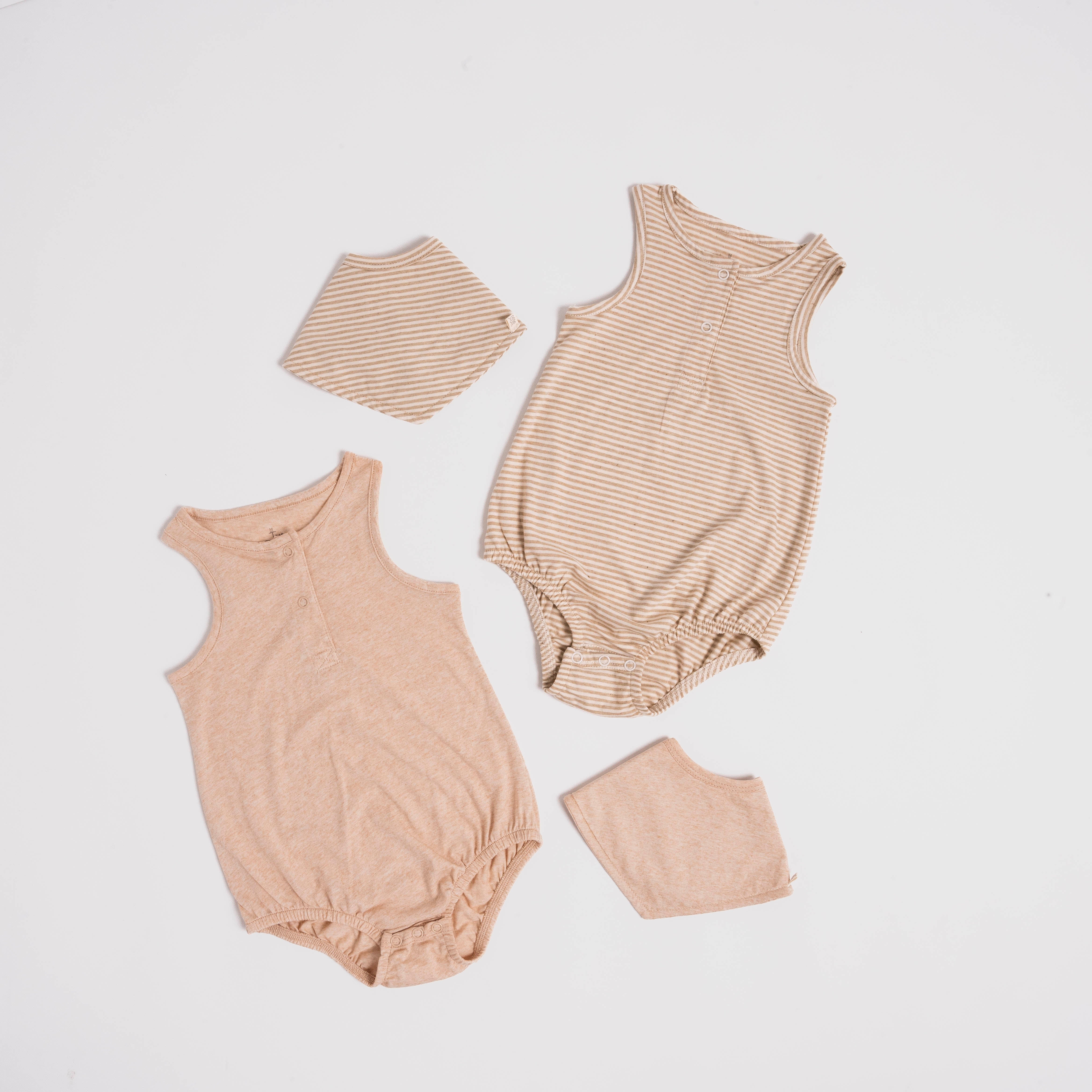 Baby Romper Orgánico Avocado a Rayas