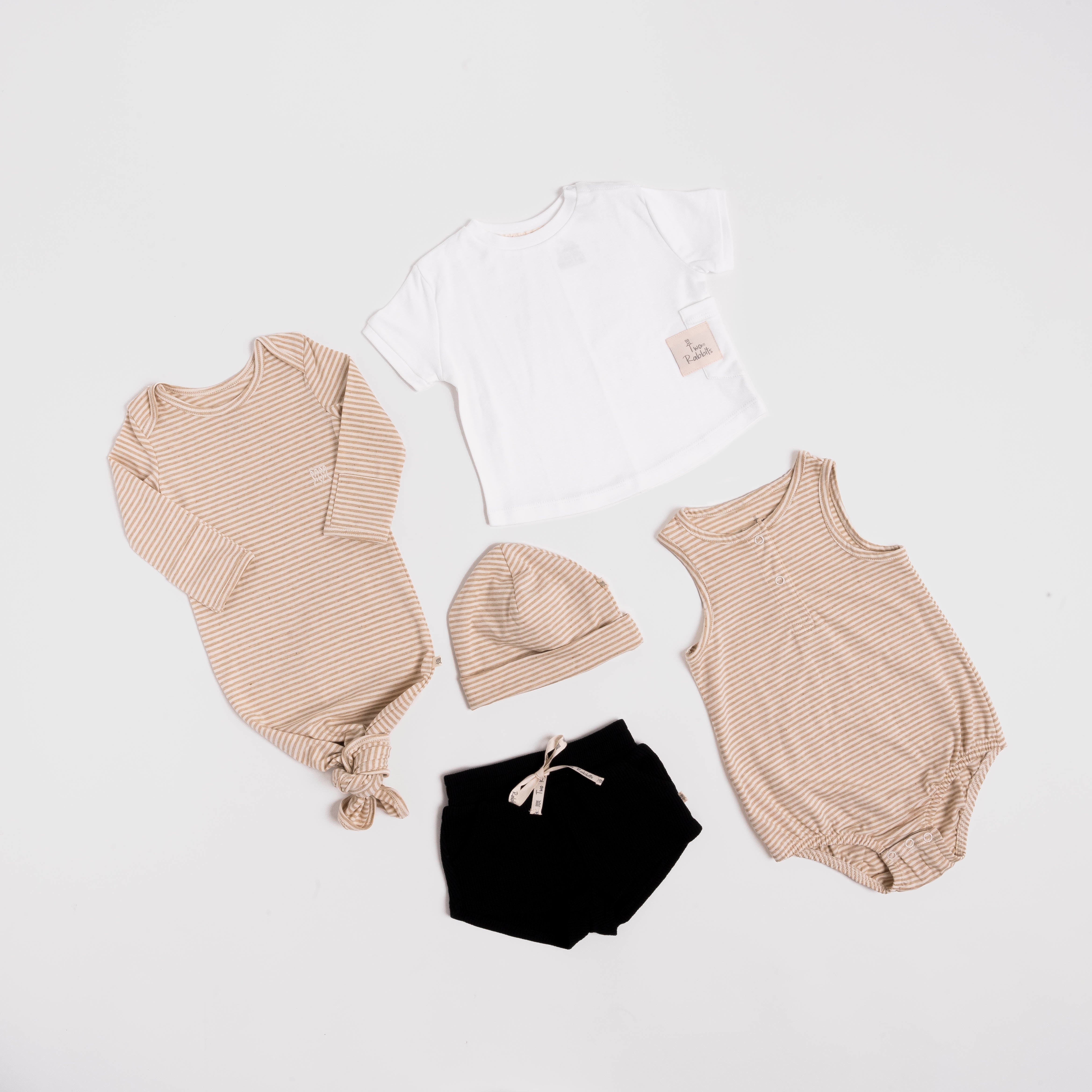 Baby Romper Orgánico Avocado a Rayas