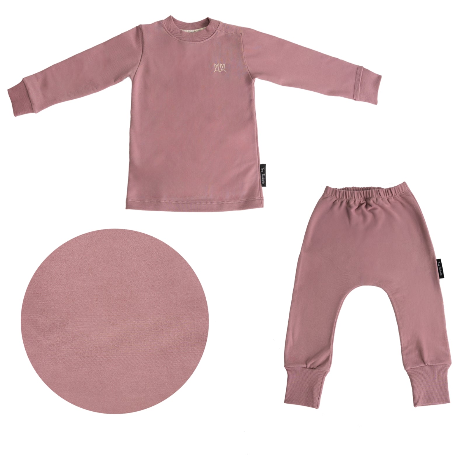 Pijama 2 piezas Afranelada Mauve