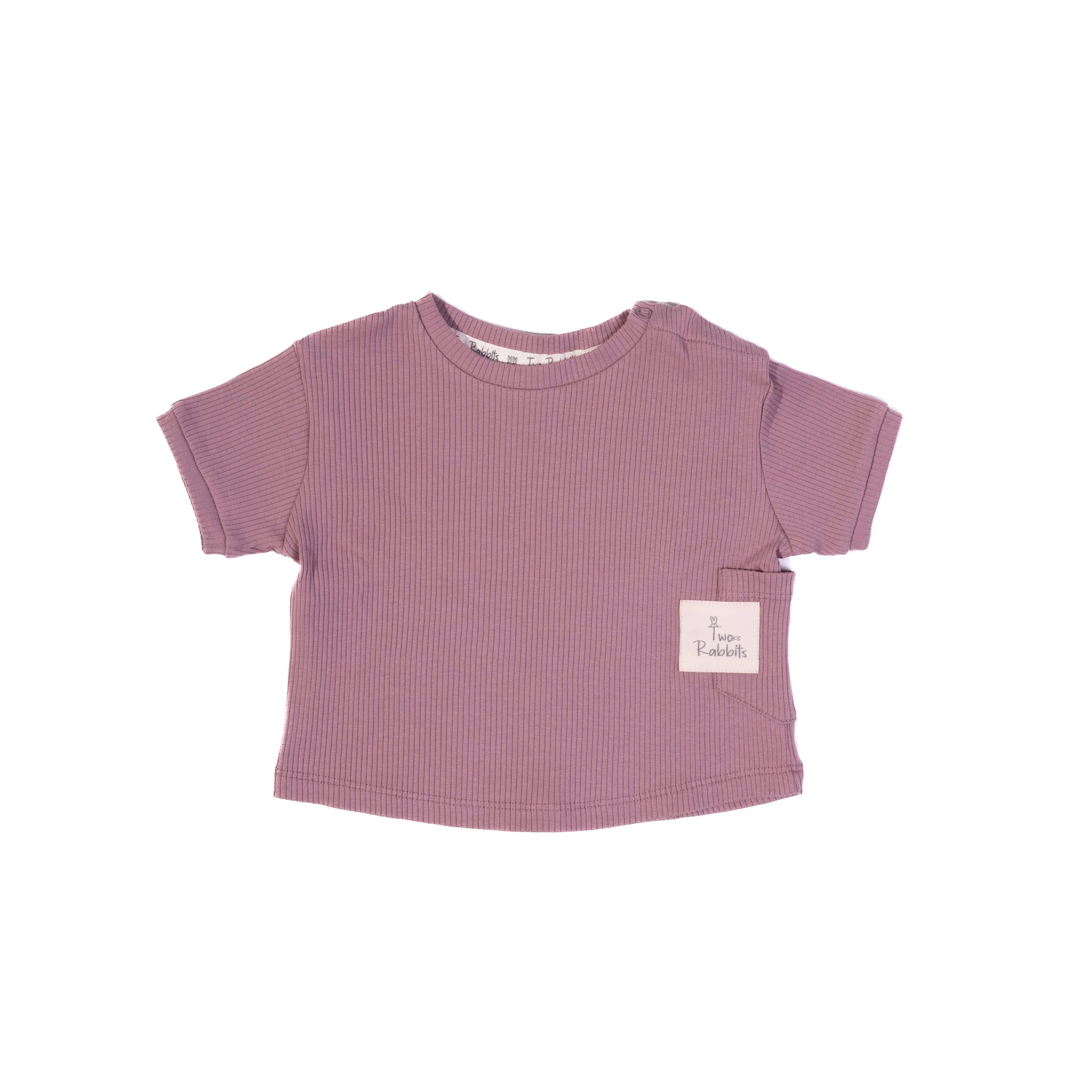 Polo Oversize Acanalado Mauve