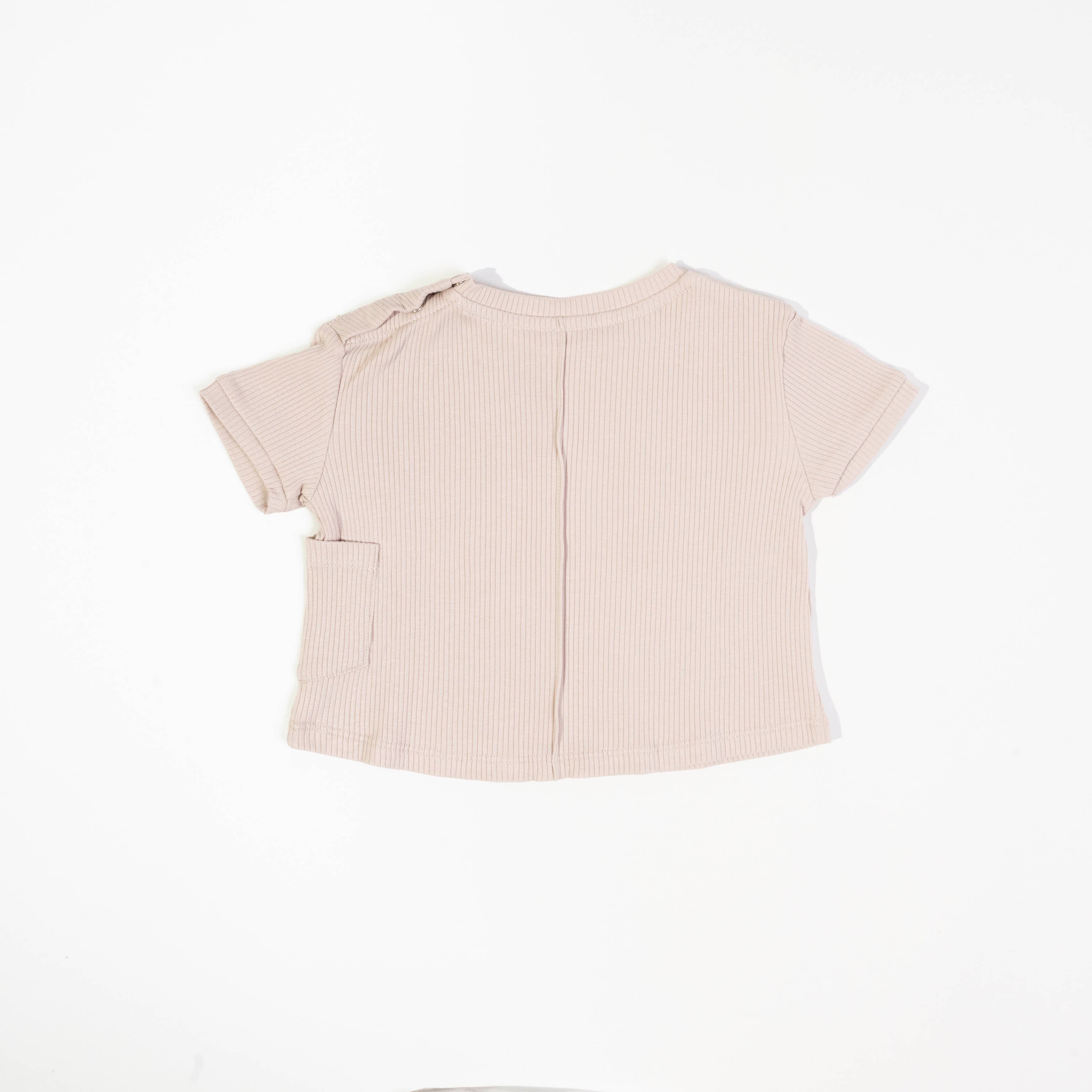 Polo Oversize Acanalado Taupe