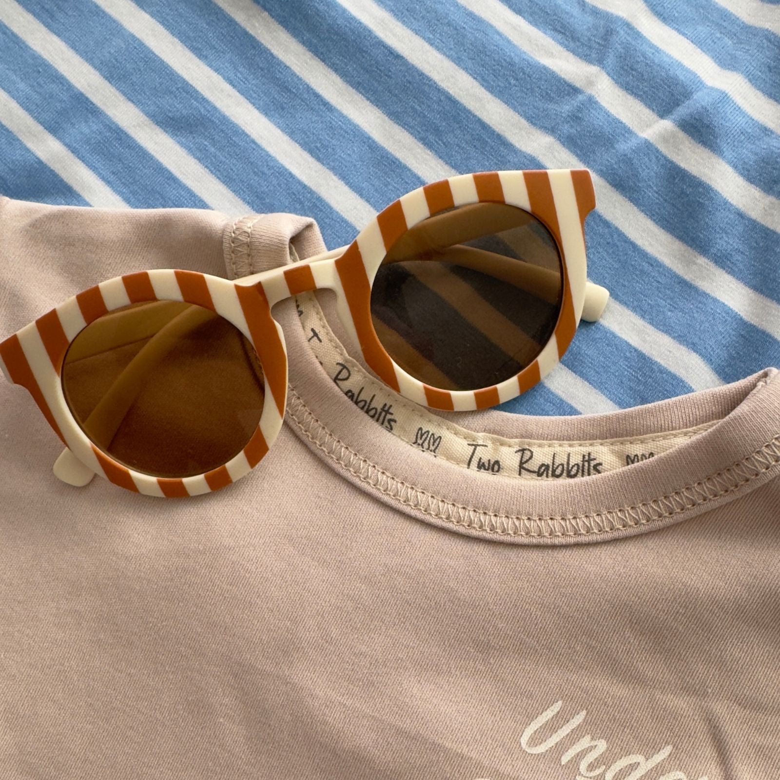 Lentes Rayas Terracota Beige