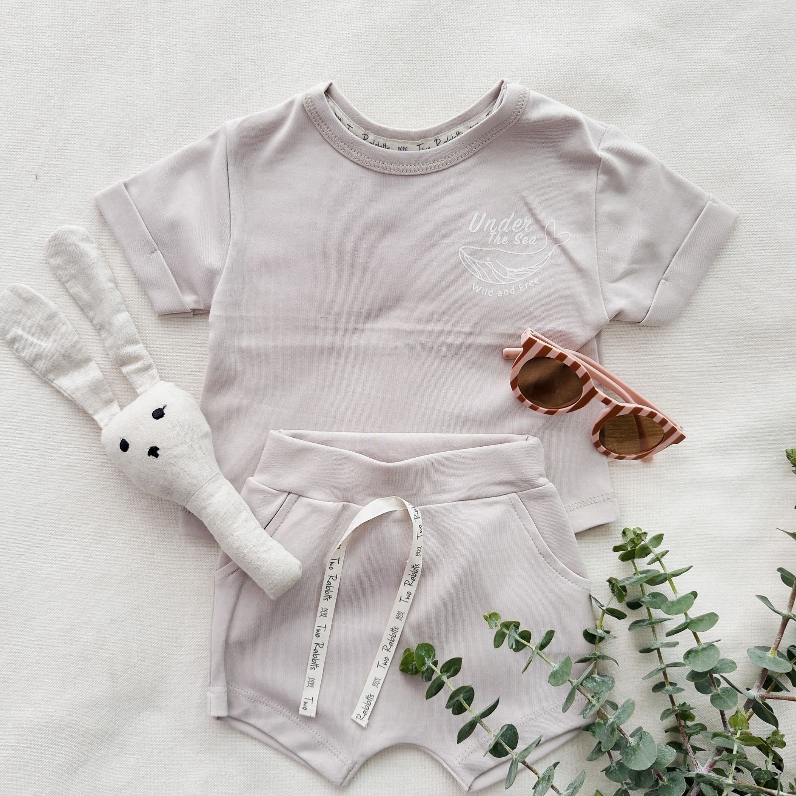 Polo Manga Corta Taupe Ballena