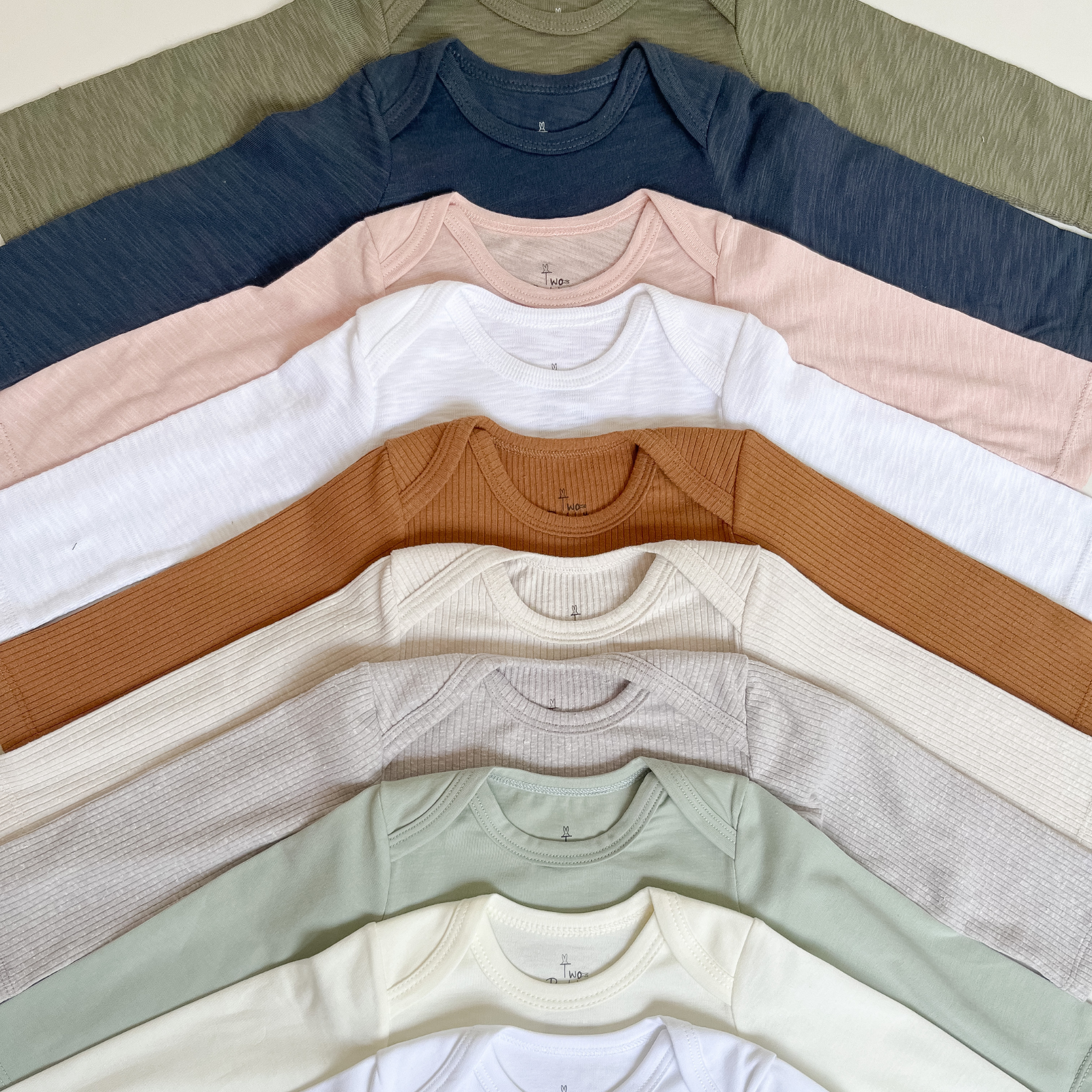 Body Manga Larga Pima Cotton Acanalado Sienna