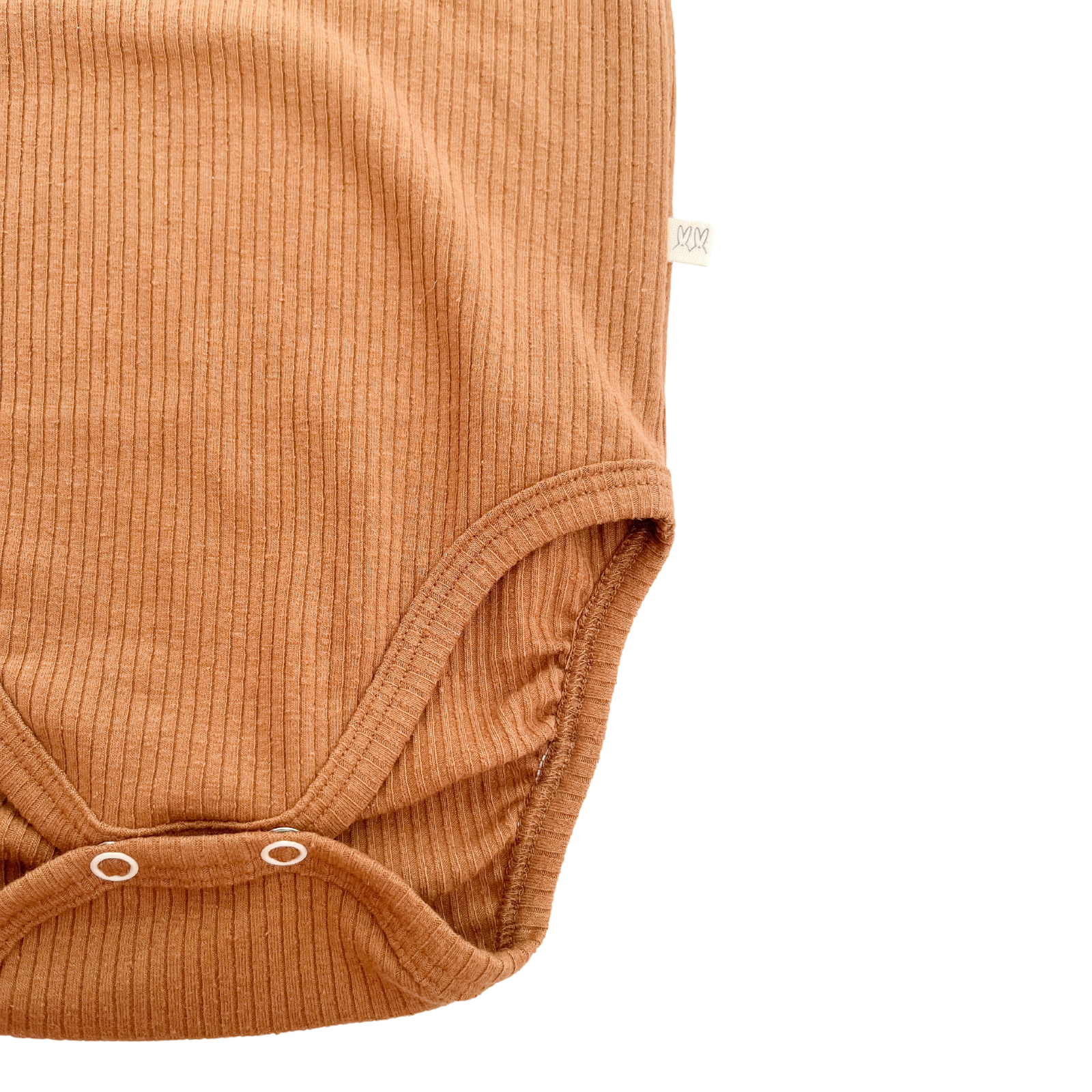 Body Manga Larga Pima Cotton Acanalado Sienna