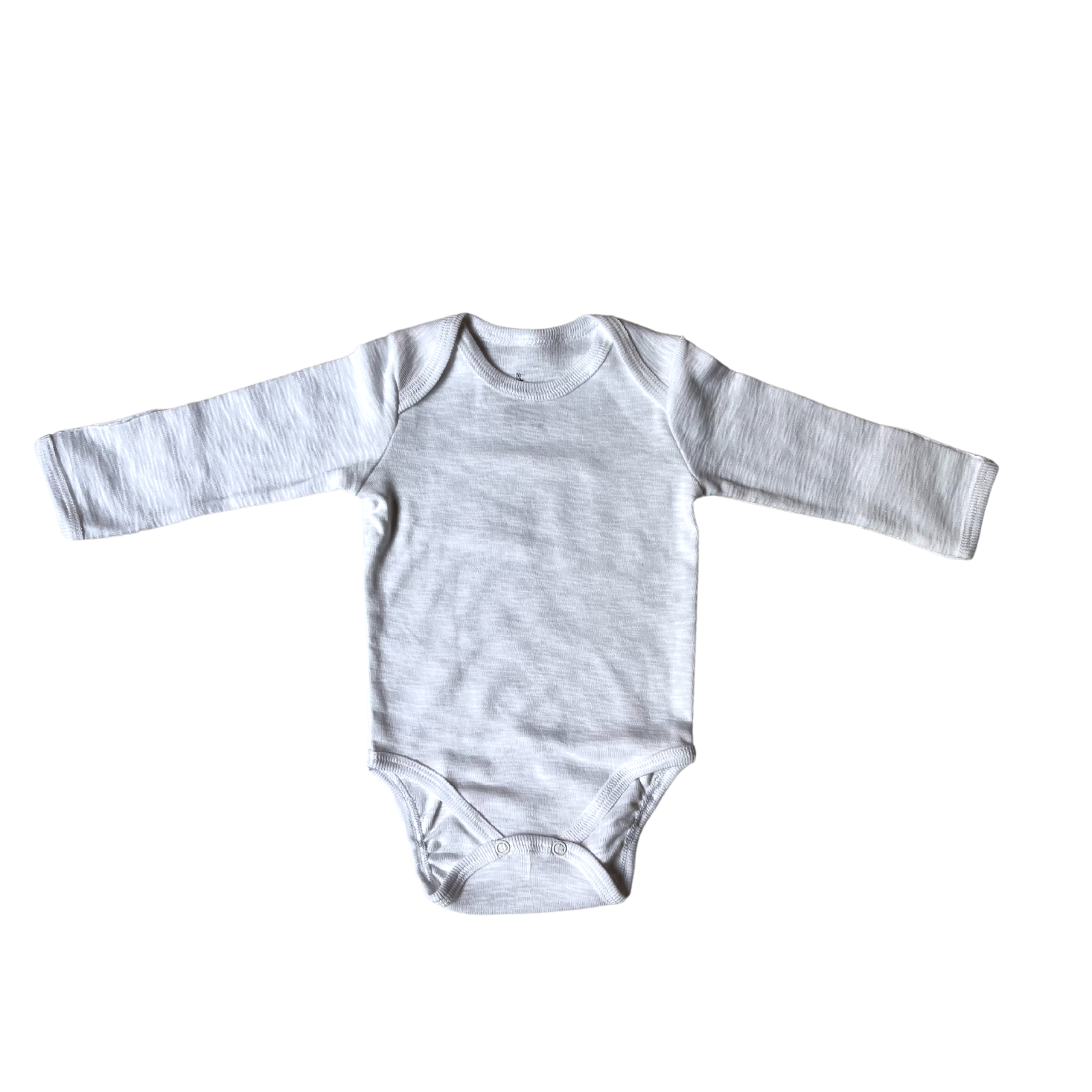 Body Manga Larga Cotton Flame Blanco