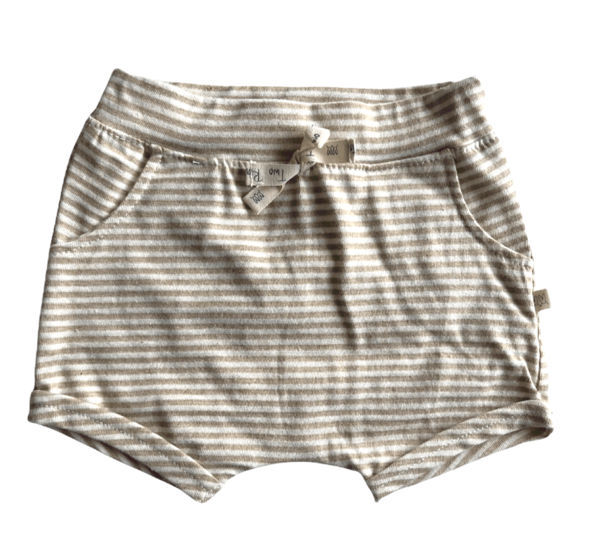 Short algodón orgánico avocado a rayas