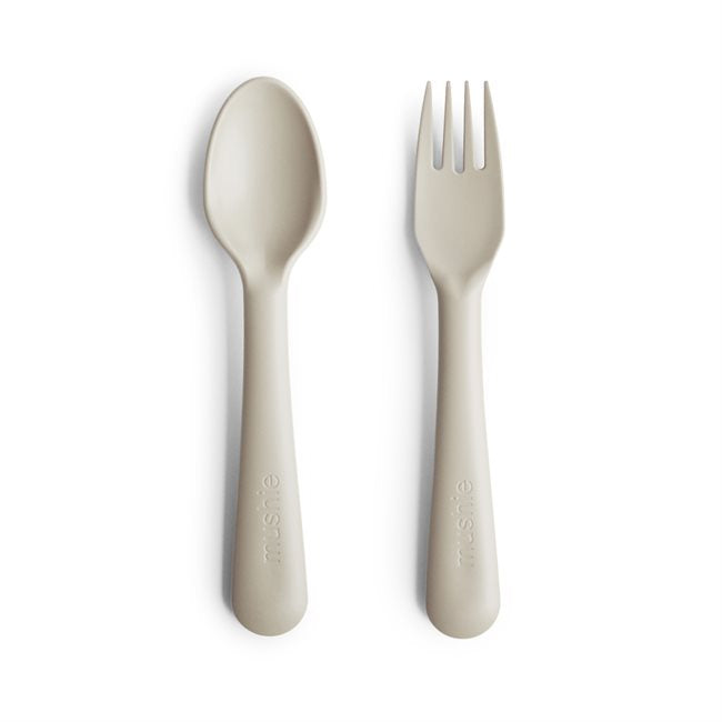 Set Cuchara Tenedor Ivory