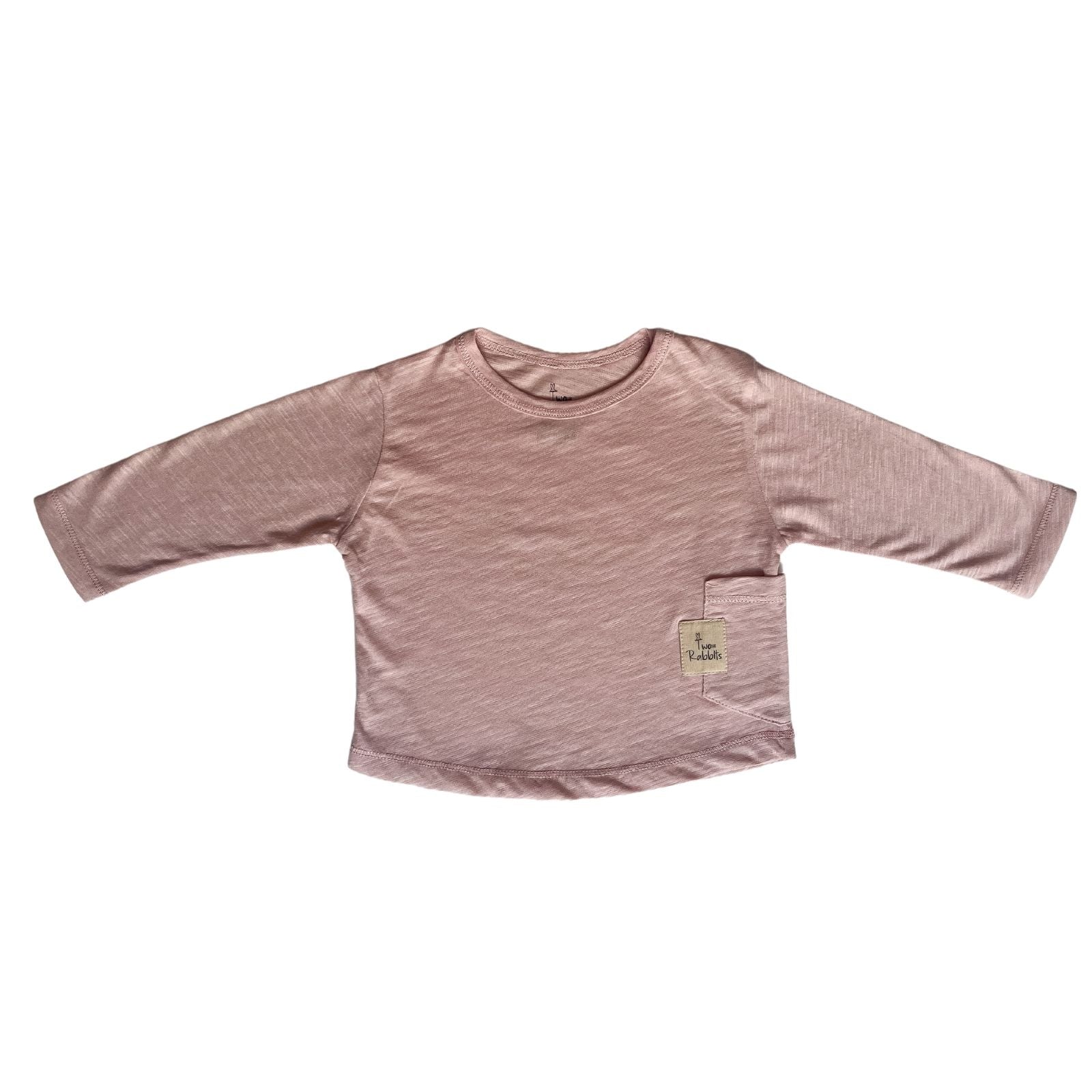 Polo manga larga cotton flame Dusty Rose