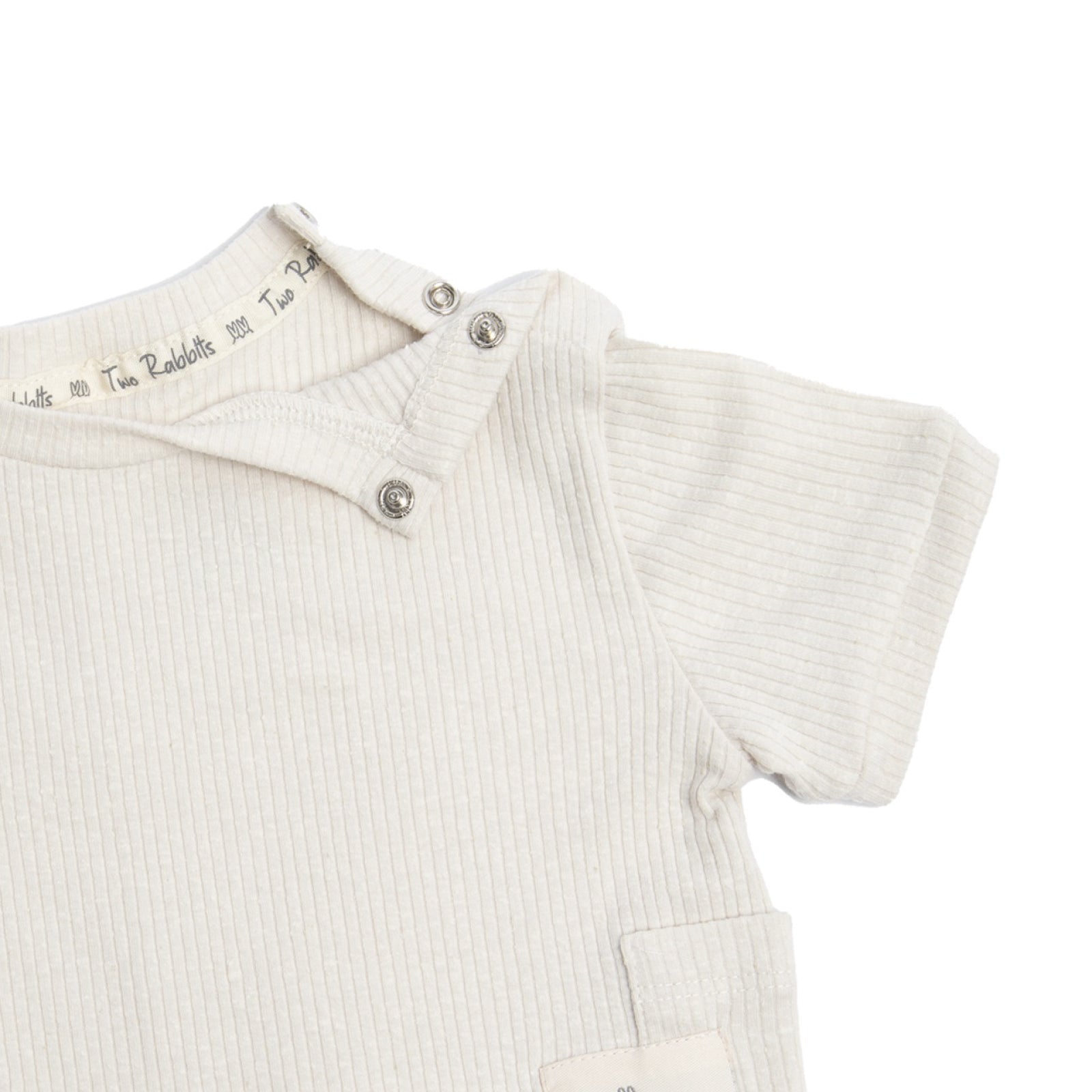 Polo Oversize Acanalado Vainilla