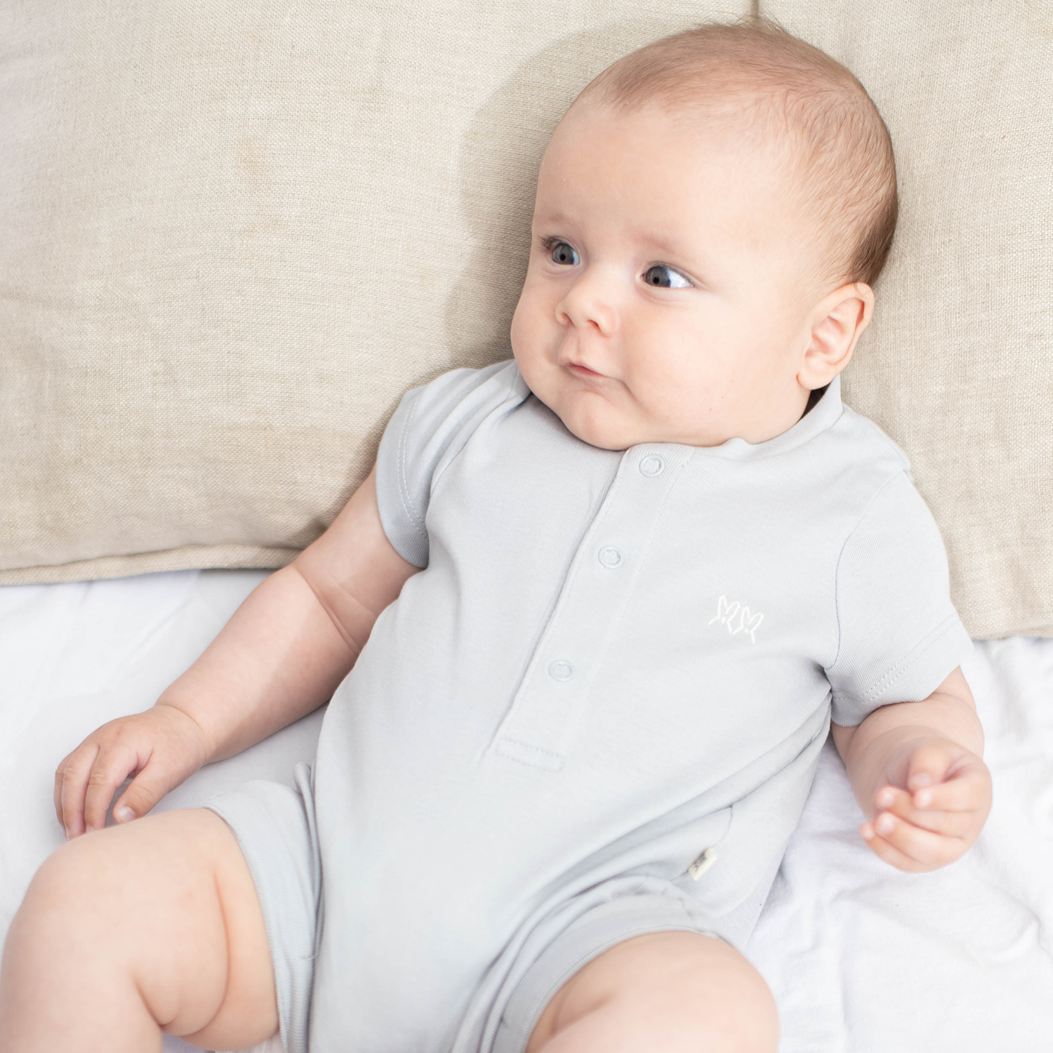 Romper Rib Silver
