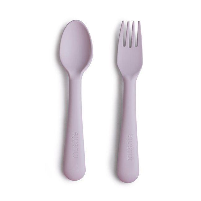 Set Cuchara Tenedor Soft Lilac