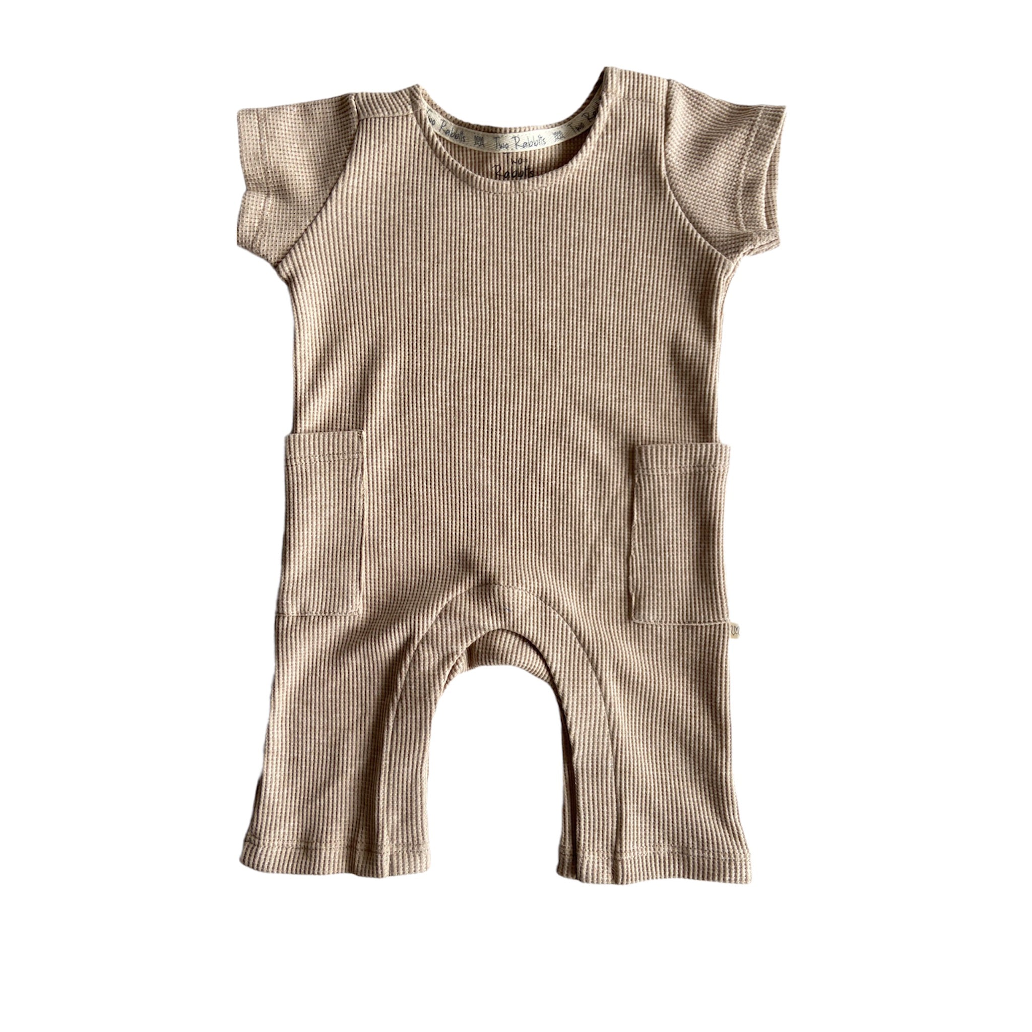 Jumpsuit waffle beige