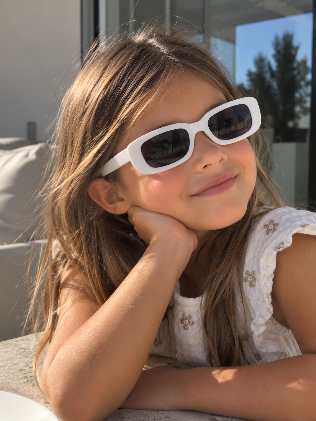 lentes vintage blanco