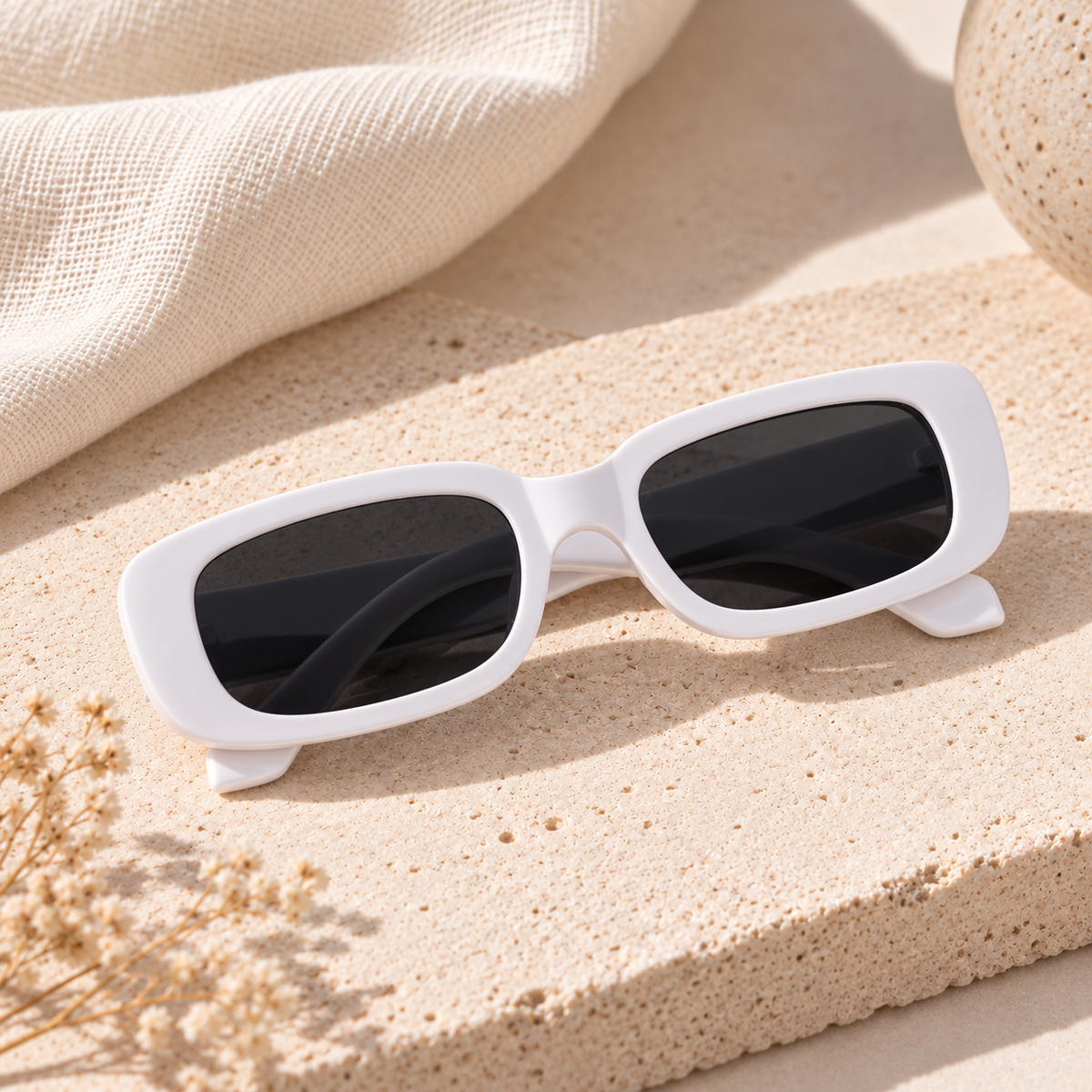 lentes vintage blanco
