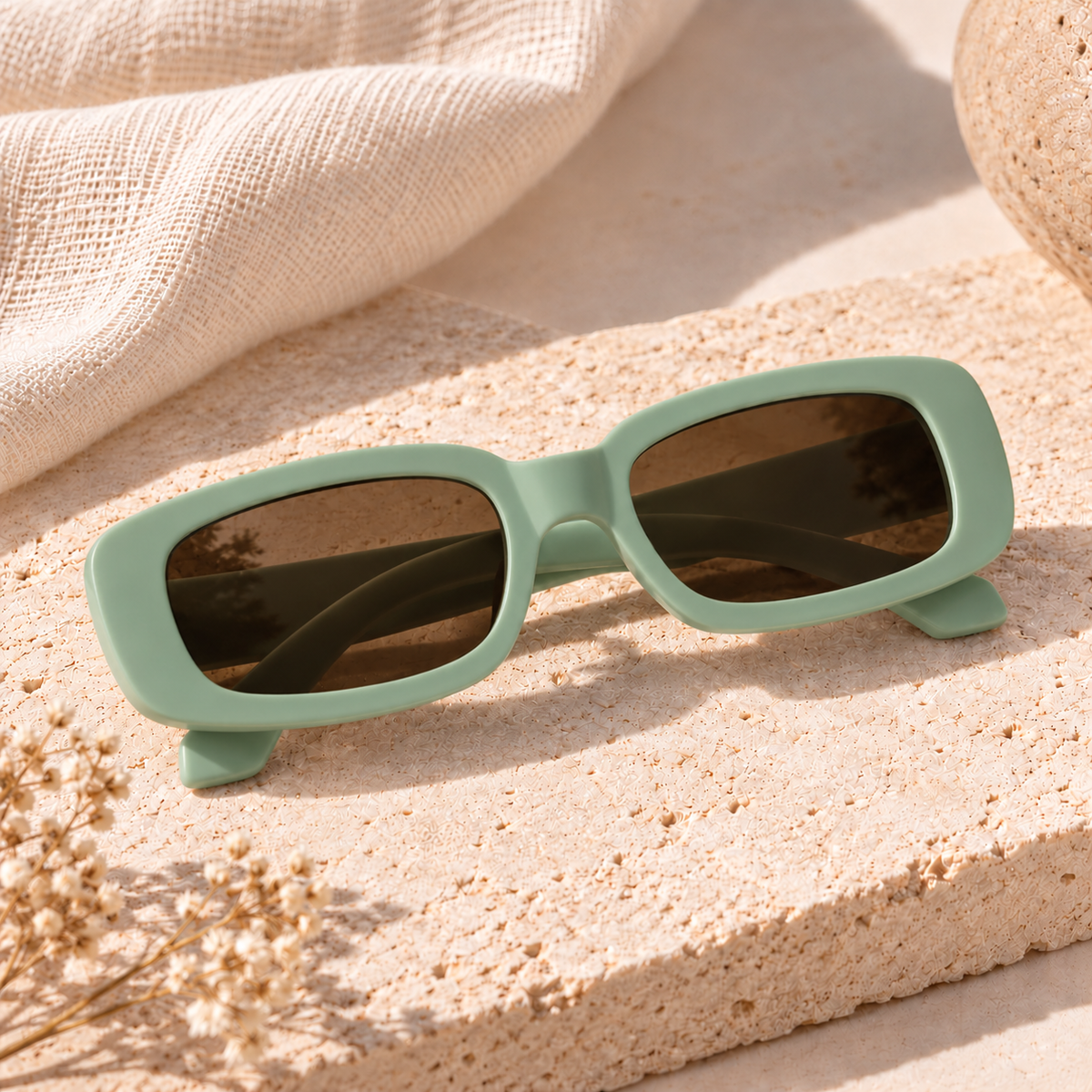 lentes vintage verde