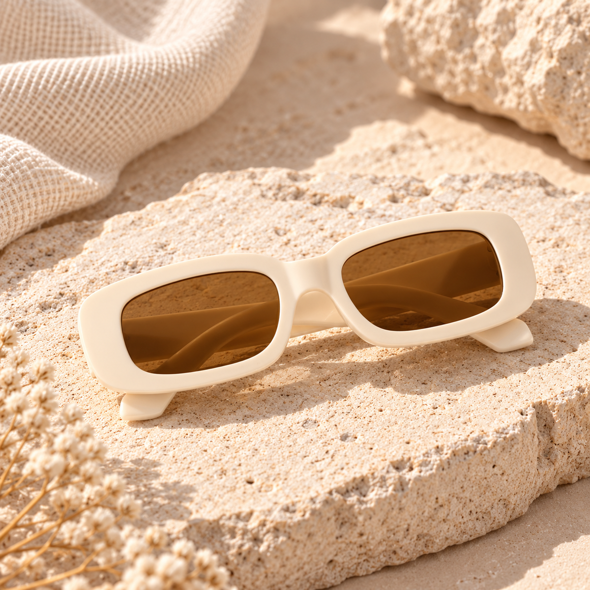 lentes vintage marfil