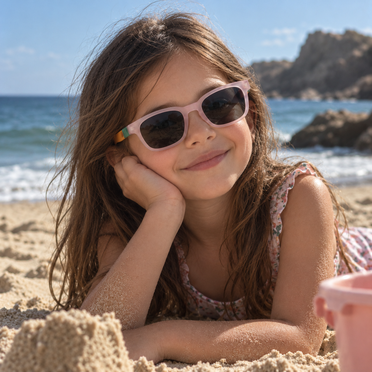 Lentes Silicona Contraste clear pink