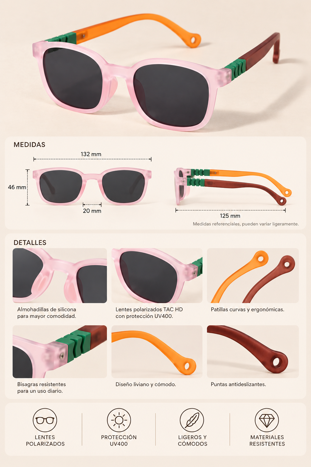 Lentes Silicona Contraste clear pink