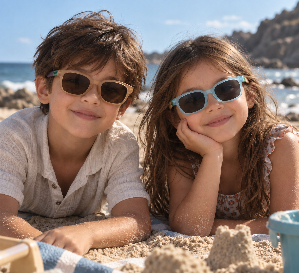 Lentes Silicona Contraste clear blue