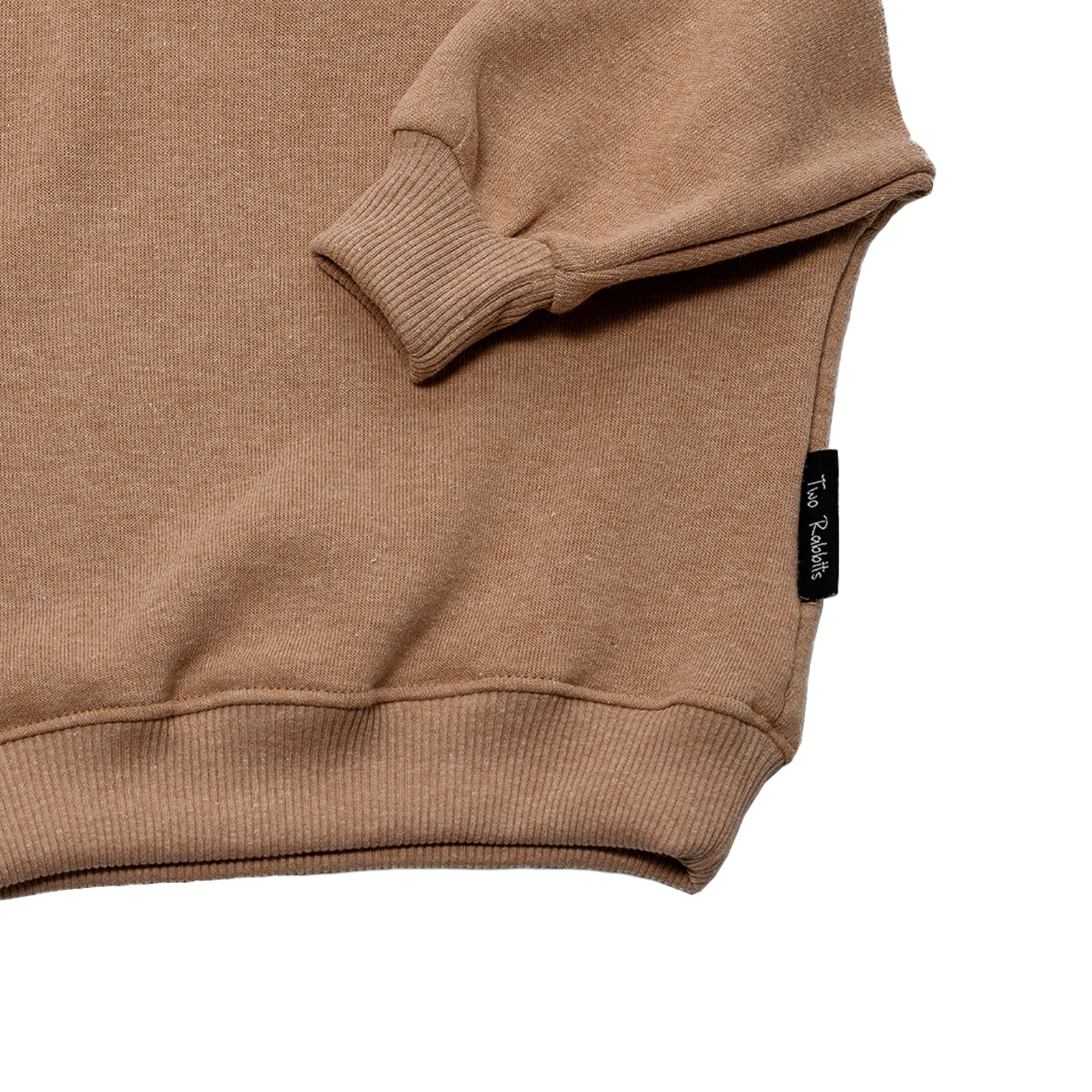 Sweatshirt Oversize Cuello Alto Camel
