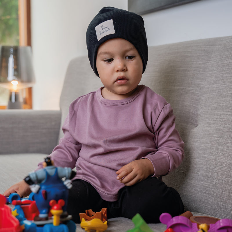 Beanie waffle negro