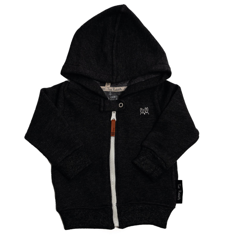 Casaca Capucha Afranelada Charcoal