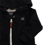 Casaca Capucha Afranelada Charcoal