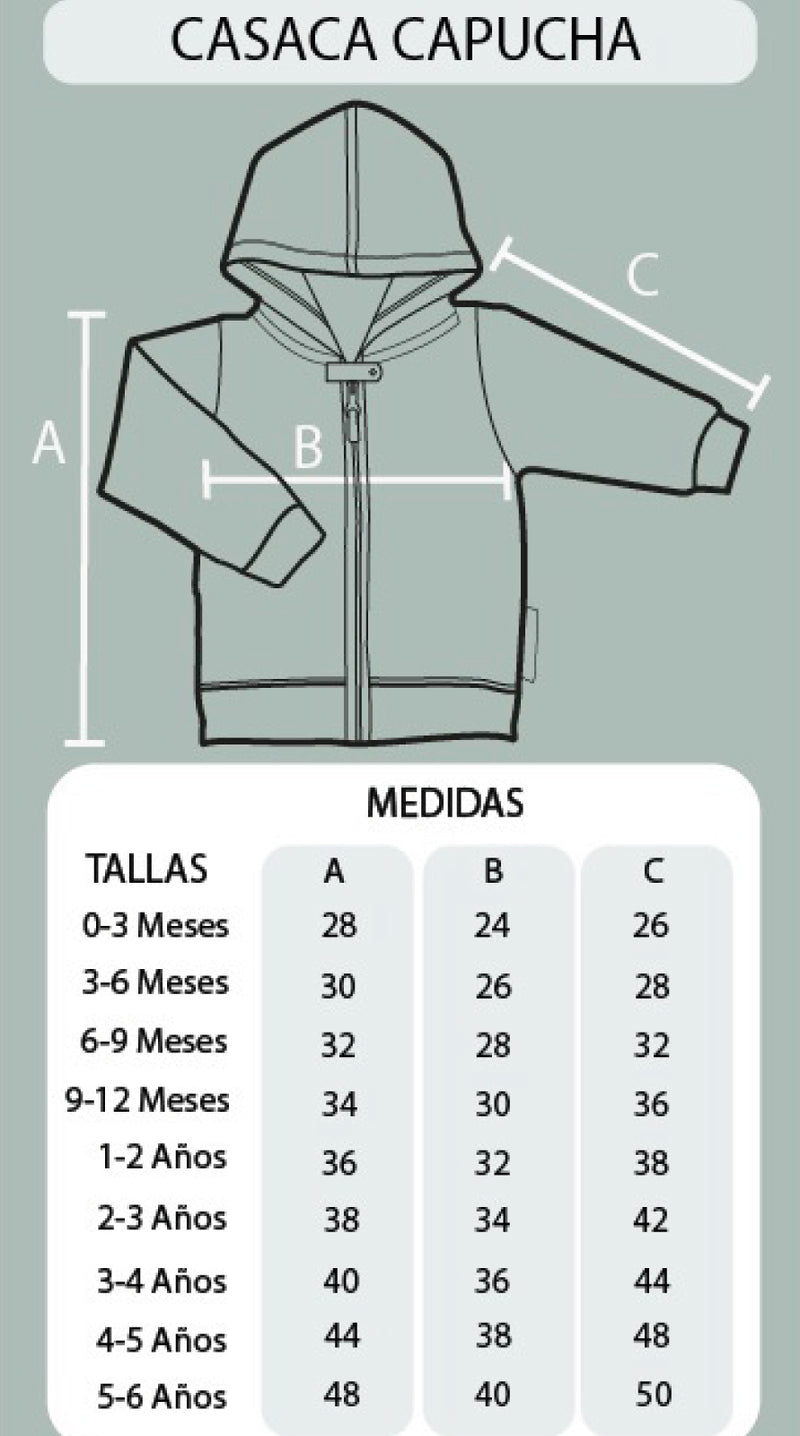 Casaca Capucha Afranelada Charcoal