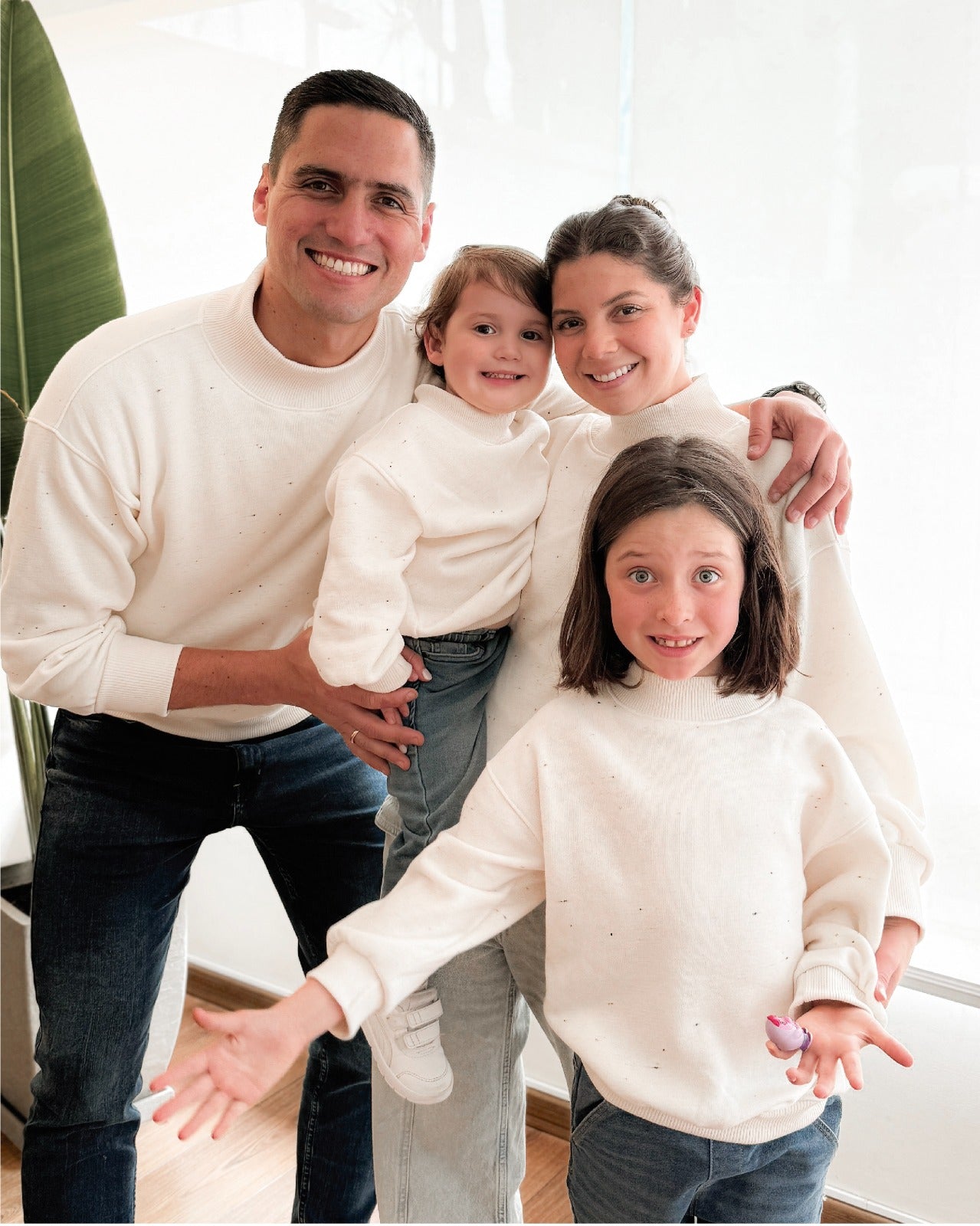 FAMILY MATCH - Sweatshirt Oversize Cuello Alto Cotton ADULTOS