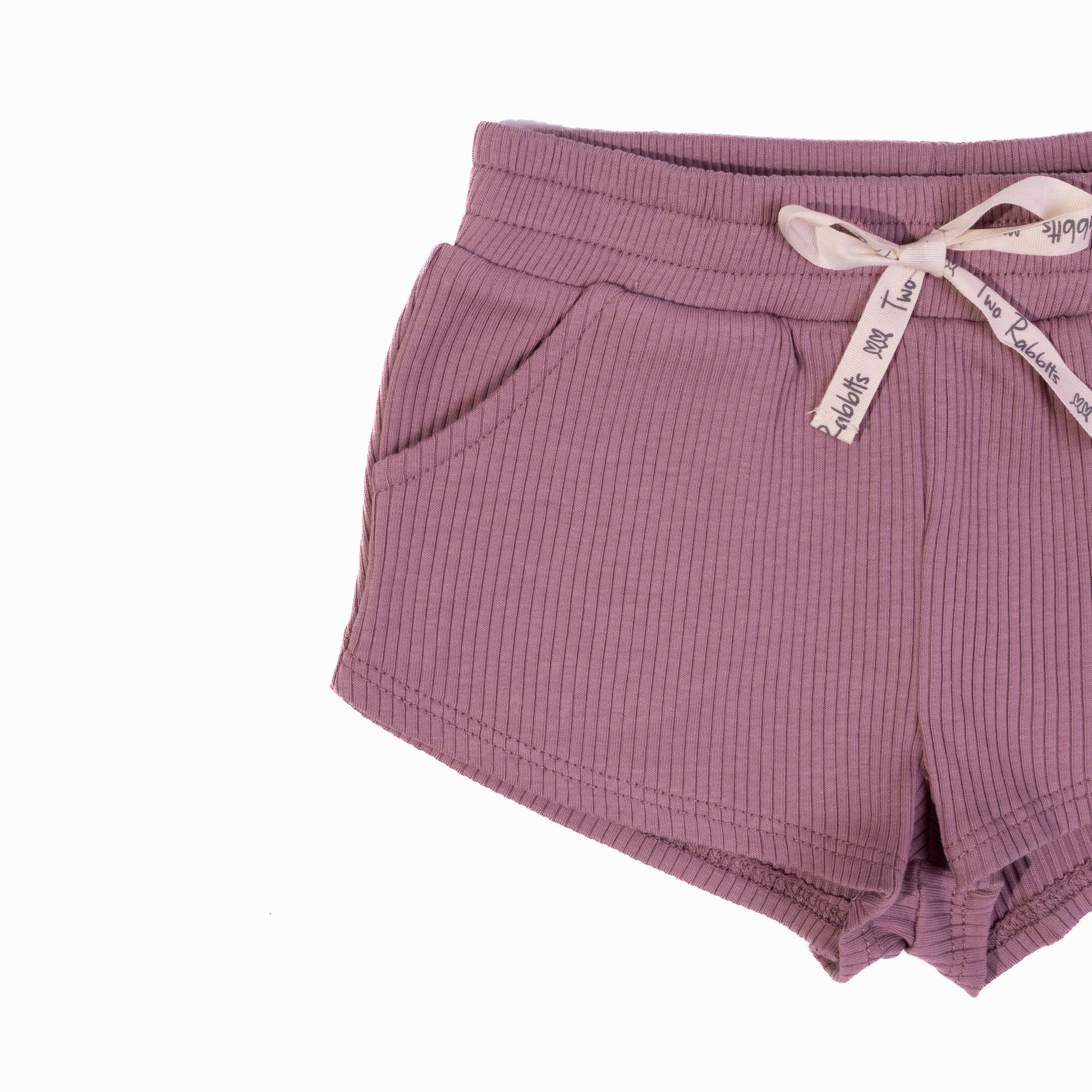 Short Comfy Acanalado Mauve