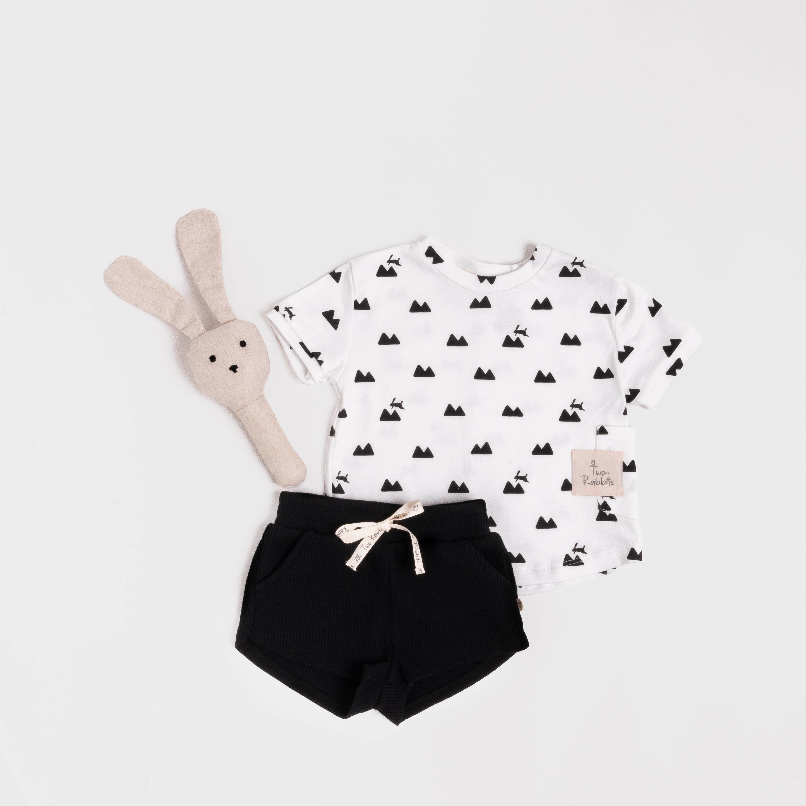 Short Comfy Waffle Negro