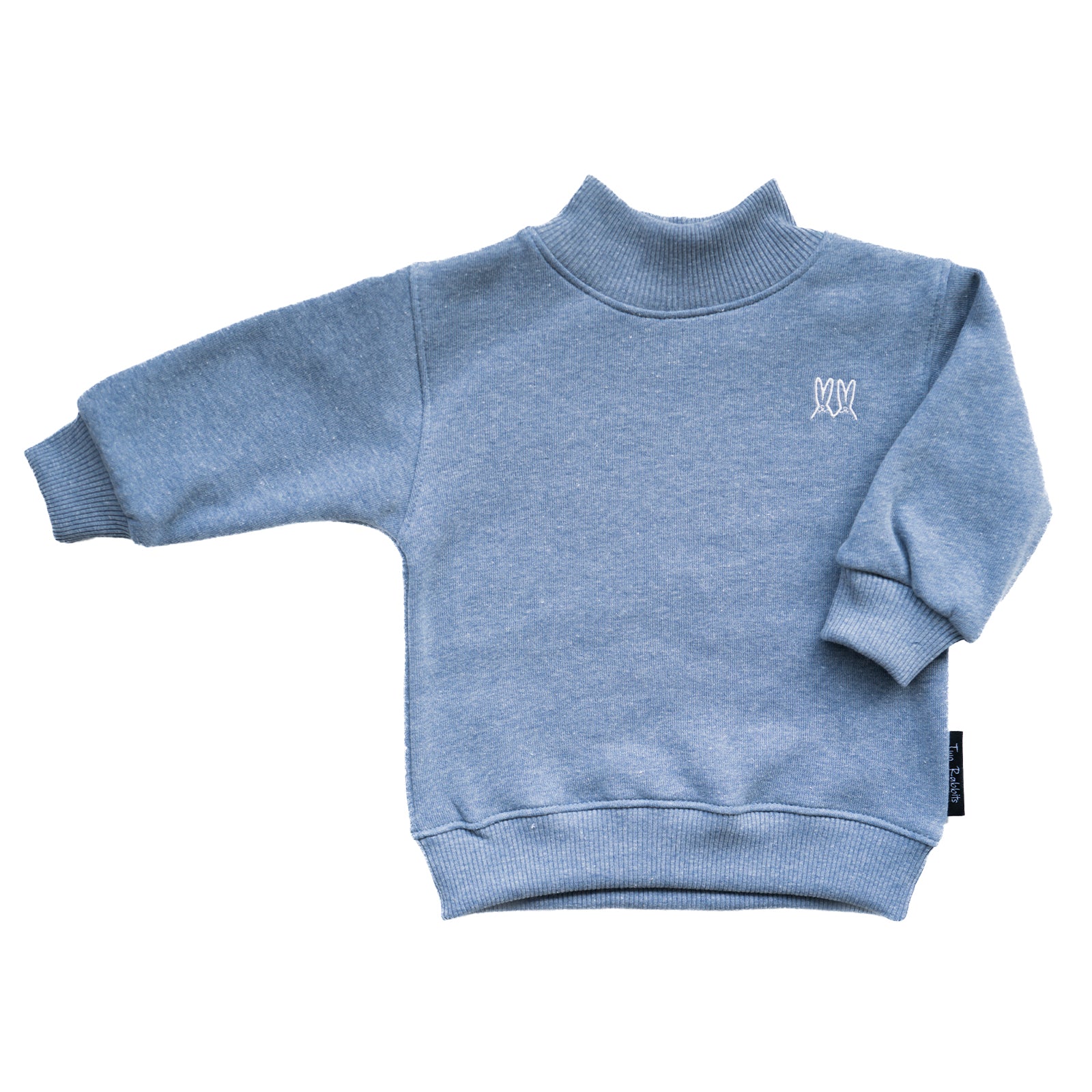 Sweatshirt Oversize Cuello Alto Arctic Blue