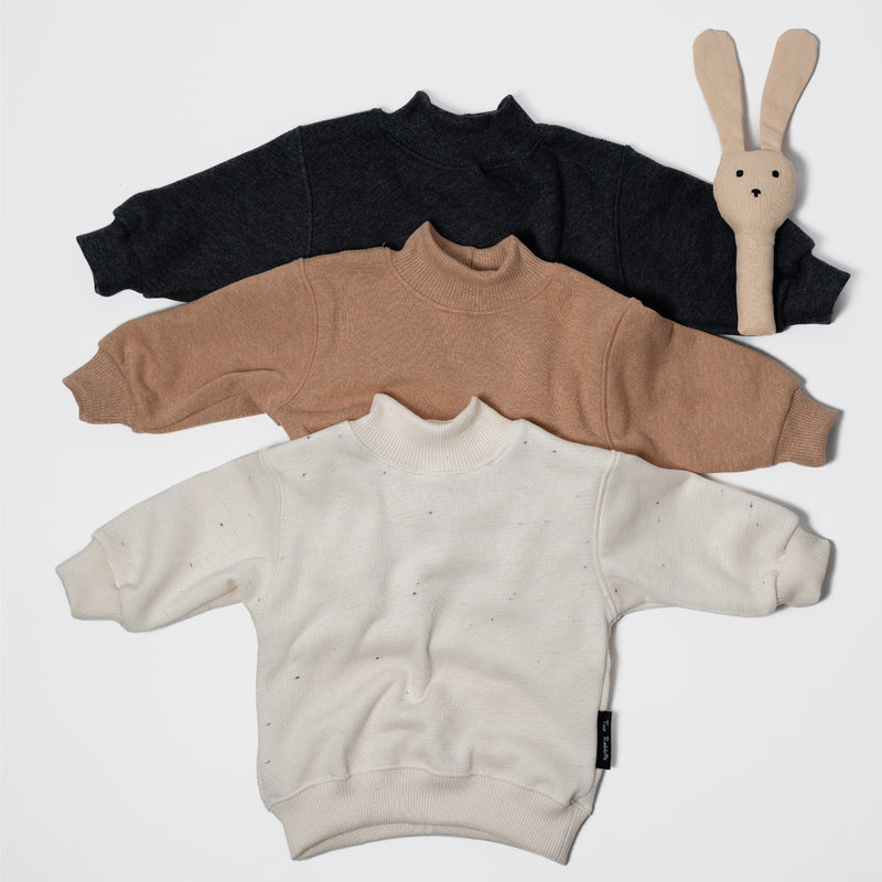 Sweatshirt Oversize Cuello Alto Charcoal