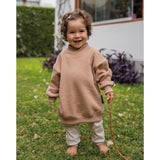 Sweatshirt Oversize Cuello Alto Camel
