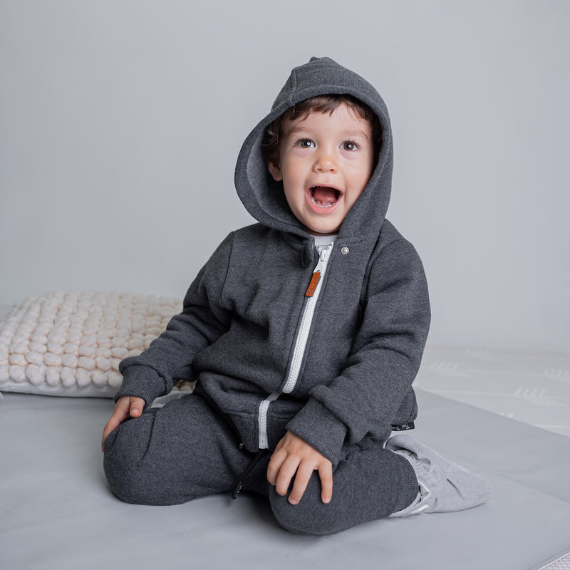 Buzo Comfy Charcoal Afranelado