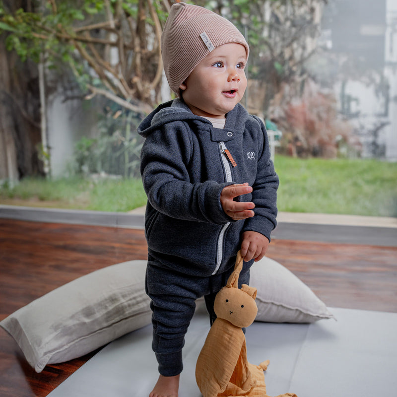 Buzo Comfy Charcoal Afranelado
