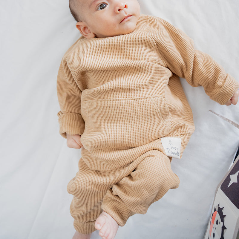 Pant Waffle Caramel -Adjustable Fit!