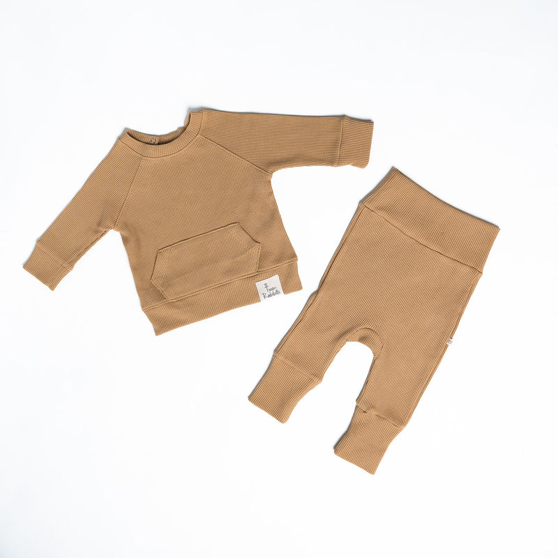 Pant Waffle Caramel -Adjustable Fit!