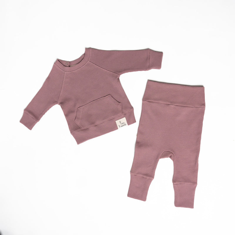 Pant Waffle Mauve -Adjustable Fit!
