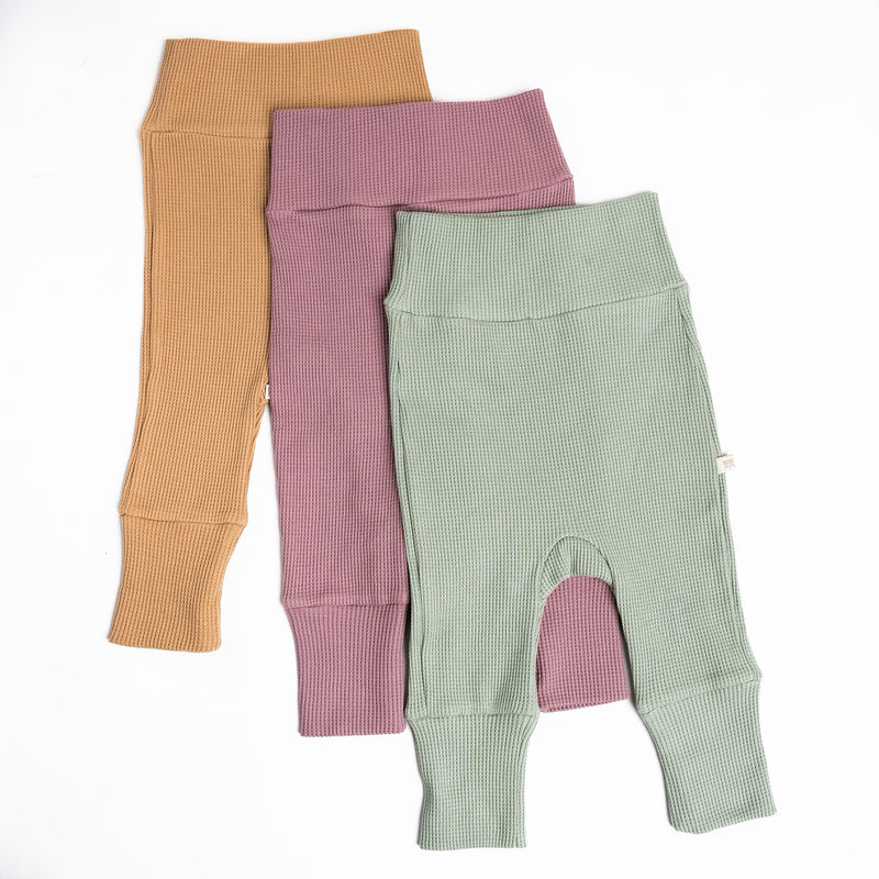 Pant Waffle Menta -Adjustable Fit!