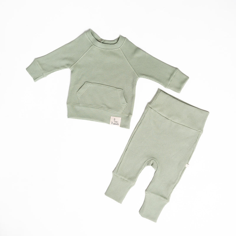 Pant Waffle Menta -Adjustable Fit!