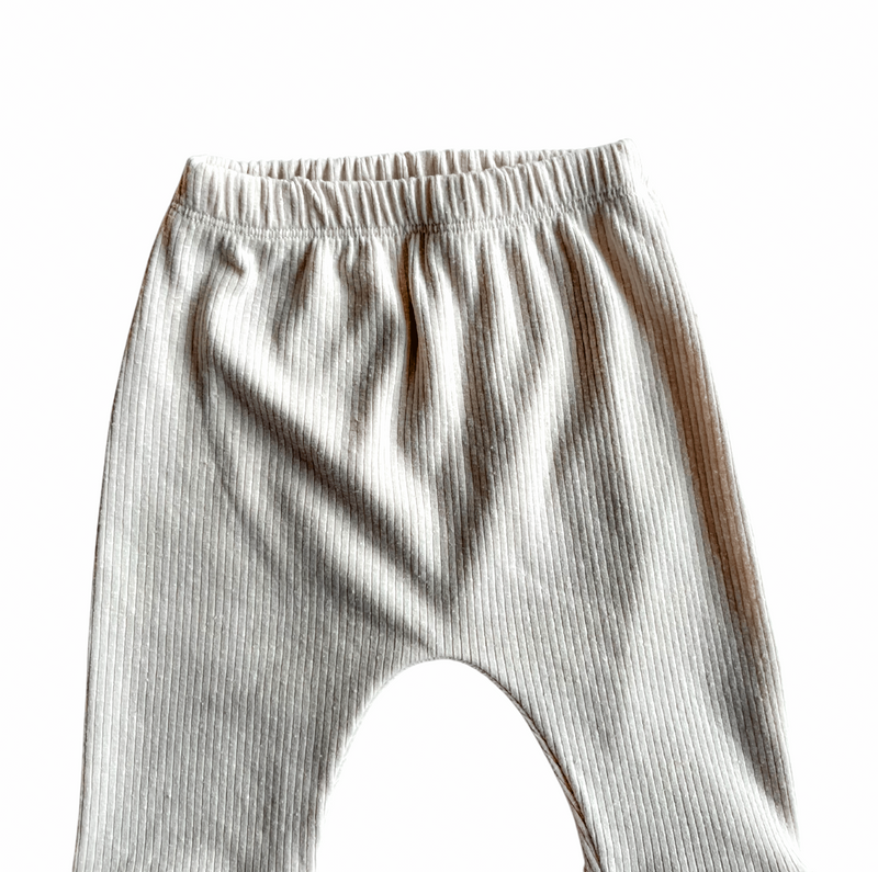 Jogger Acanalado Vainilla