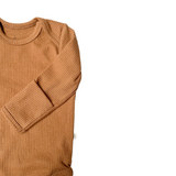 Body Manga Larga Pima Cotton Acanalado Sienna