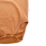 Body Manga Larga Pima Cotton Acanalado Sienna