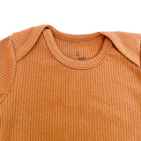 Body Manga Larga Pima Cotton Acanalado Sienna