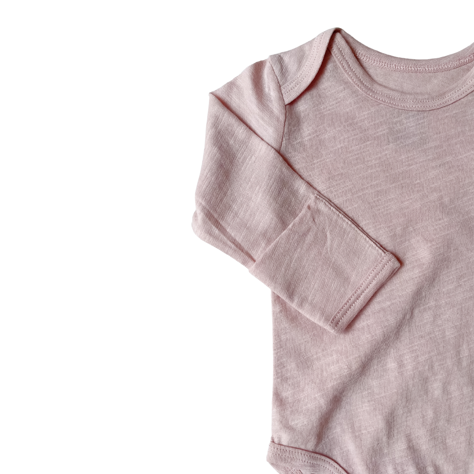 Body Manga Larga Cotton Flame Dusty Rose