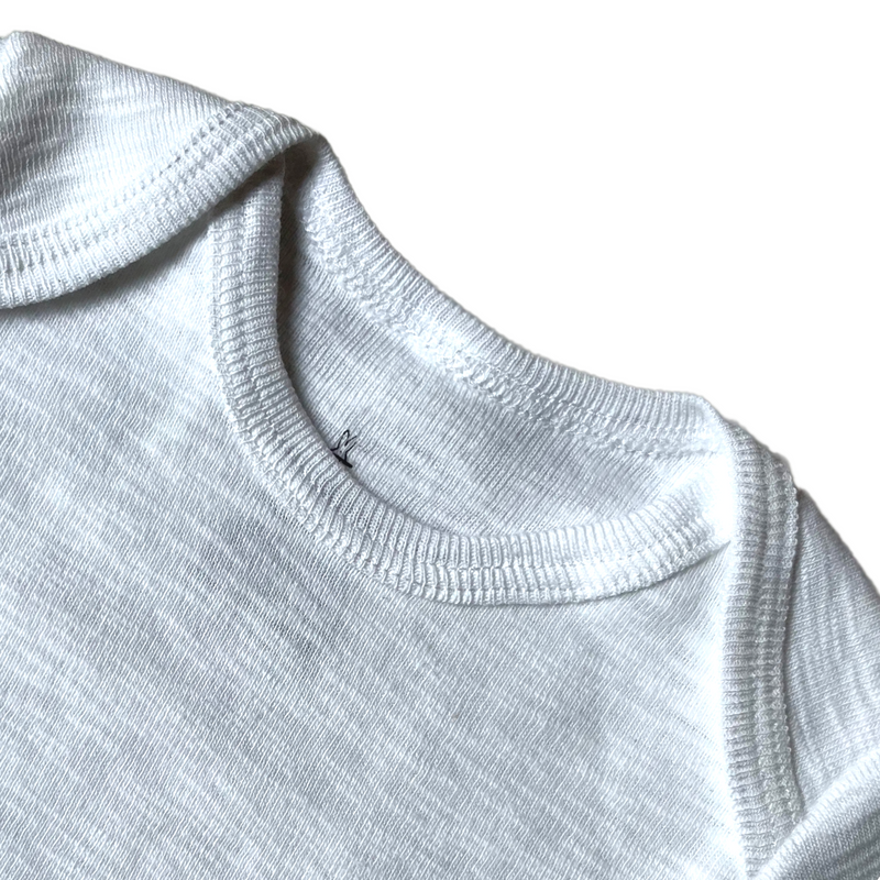 Body Manga Larga Cotton Flame Blanco